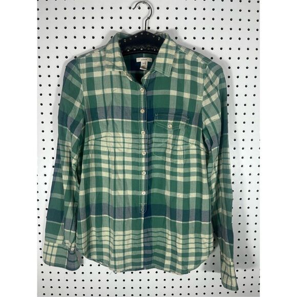 J.Crew button down plaid tunic shirt size xs - Picture 1 of 4